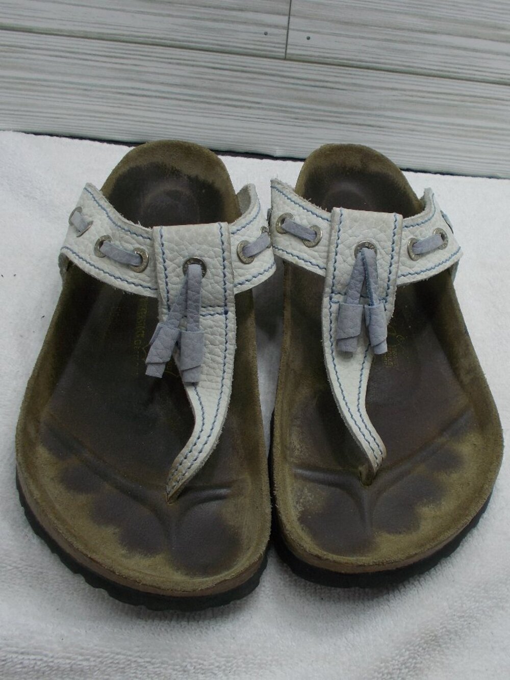 Papillio by Birkenstock Leather Nautical Tassle Women's Sandals Size 9